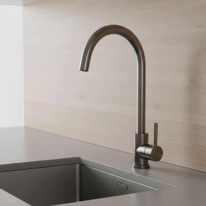 Pure.Sink Elite Steel Stream keukenkraan PVD Gun metal PS8044-61