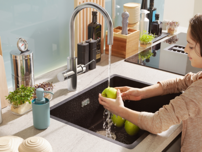 Franke Maris water hub 7L boiler 3-1 met Touch electronische kokend water kraan RVS met waterhub mengset 1208967850