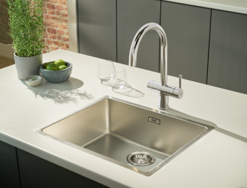 Franke Maris water hub 7L boiler 3-1 met Touch electronische kokend water kraan chroom met waterhub bypass 1208967853