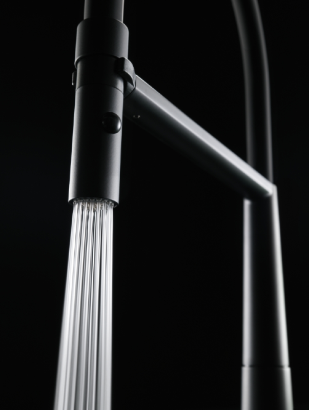 Franke Icon Eenhendel Keukenmengkraan met Flexibele Handdouche, Zwart 115.0690.598