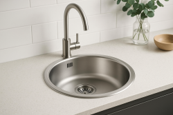 Banka R18380 RVS Ronde Spoelbak 45 cm Opbouw 1208970055