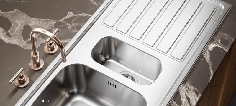 Banka Halifax RVS dubbele Spoelbak opbouw 80x45 cm 1208970060