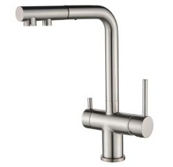 Ausmann Ellington 3-Weg Keukenmengkraan met Uittrekbare Uitloop en Gefilterd Water – RVS - 1208970082