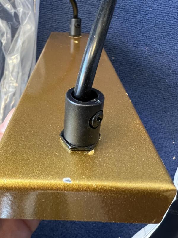 OUTLET Frame Beschadigd Decor Avelin hanglamp met gouden rechthoekig frame breedte 80 cm 2287