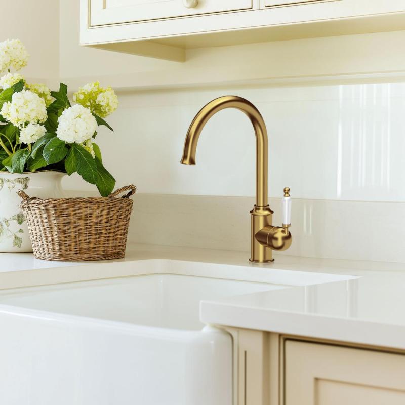 Ausmann Ceramic Mira Keramische Witte Spoelbak - Onderbouw en Tussenbouw 590 x 458 mm met RVS plug 1208970733