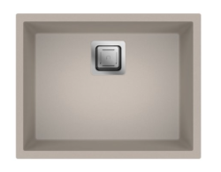 Dura Stretto Quartz Onderbouw en Opbouw Spoelbak Zand Beige 56x44 cm 1208970767