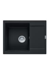 Franke Maris MRG 611-62 Fragranite Mat Zwart Spoelbak 62 x 50 cm Opbouw met Afdruipgedeelte 114.0628.964