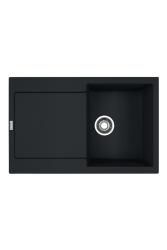 Franke Maris MRG 611-78 Fragranite Mat Zwart Spoelbak 78 x 50 cm Opbouw met Afdruipgedeelte 114.0628.968