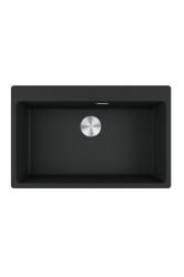 Franke Maris MRG 610-70 TL Fragranite Mat Zwart Spoelbak 78 x 50 cm Opbouw met Kraangatbank 114.0668.727