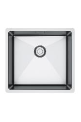 Franke Bolero Plus New R10 B2X 210-40-37 RVS Spoelbak Vlakinbouw, onderbouw en opbouw  40x37 cm 127.0730.522