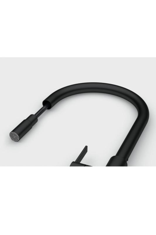 Franke Maris Slim J Keukenkraan Zwart met Uittrekbare Uitloop 115.0728.389