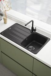 Franke Lina L Keukenkraan Onyx met Uittrekbare Uitloop 115.0728.484