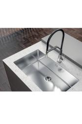 Foster Phantom Slimline RVS Spoelbak 71x40cm Onderbouw voor keramische aanrechtbladen 1208971121
