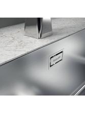 Foster Phantom Slimline RVS Spoelbak 40x40cm Onderbouw voor keramische aanrechtbladen 1208971123
