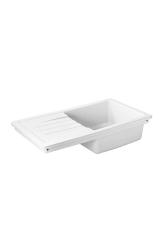 Ausmann Ceramic Sylva Keramische Witte Spoelbak met Afdruipgedeelte 857 x 500 mm  1208971128