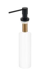 Ausmann Lirio Inbouw Zeepdispenser Zwart mat van boven navulbaar 1208971202