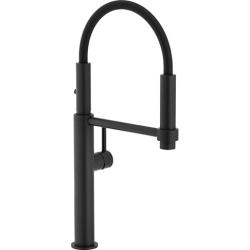 OUTLET Slechte Coating Franke Pescara Semi Pro 360 Keukenkraan flexibele uitloop Black 1208971212