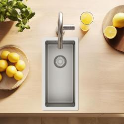 Pure.Sink Exclusivo kleine RVS spoelbak 18x40 cm 10mm radius onderbouw, vlakinbouw en opbouw PEX1840-02