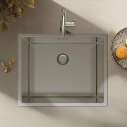 Pure.Sink Exclusivo RVS spoelbak 50x40 cm 10mm radius onderbouw, vlakbouw en opbouw PEX5040-02