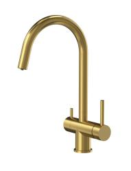 OUTLET  BEKRAST Quadri Leichester Keukenmengkraan PVD Goud 3-weg met een extra aansluiting voor gefilterd water 1208971397