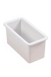 Ausmann Ceramic Ember Keramische Witte halve Spoelbak Opbouw en Onderbouw 174 x 400 mm met Gouden plug 1208971501