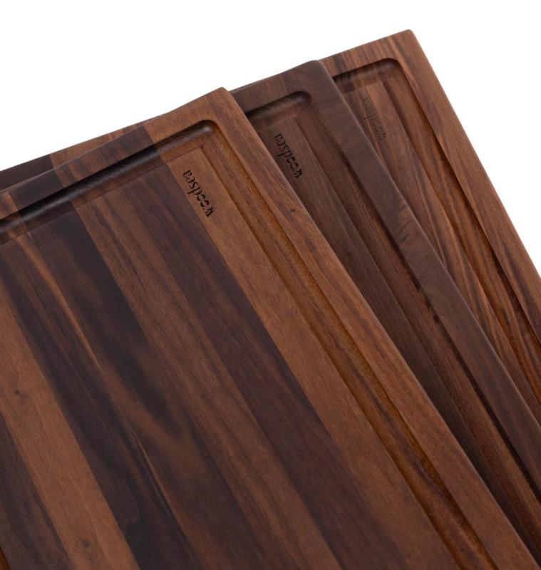 Woodsea Butcher Groove S -  Walnoot Houten Snijplank met sapgeul 45x30 cm 1208971534