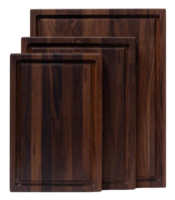 Woodsea Butcher Groove L - Walnoot Houten Snijplank met sapgeul 60x45 cm 1208971536
