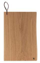 Woodsea Chop-Chop Oak M - Eikenhouten Snijplank 35x24cm met lederen handvat 1208971540