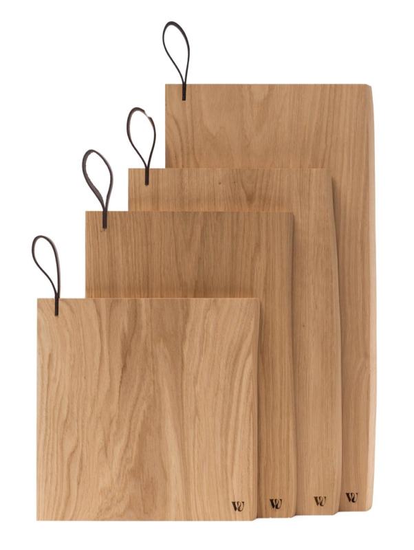 Woodsea Chop-Chop Oak XL - Eikenhouten Snijplank 50x24cm met lederen handvat 1208971542