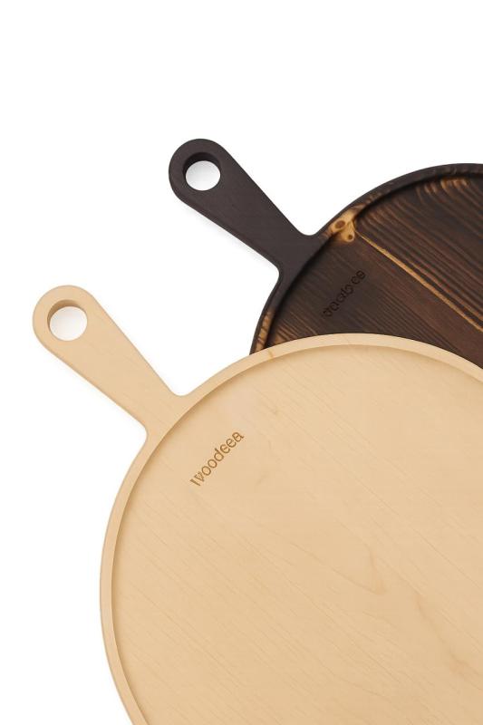 Woodsea Pine Burned - Dennenhouten Pizzaplank 47x35 cm 1208971580