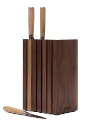 Woodsea Block Walnut S - Walnoothouten Messenhouder Blok 13x8 cm 1208971608