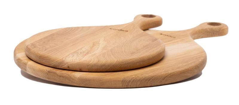 Woodsea Native M - Eikenhouten Pizzaplank Rond Ø35x2 cm 1208971612