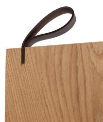 Woodsea Serving S - Eikenhouten Serveerplank 55x17 cm met lederen handvat 1208971615
