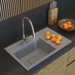 Graniteland Seta Granieten Grijs Spoelbak opbouw 80x50 cm 1208971621