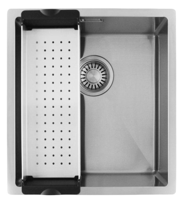 Pure.Sink Luxion RVS spoelbak 36x40 cm onderbouw, vlakinbouw en opbouw  PLX3640-02