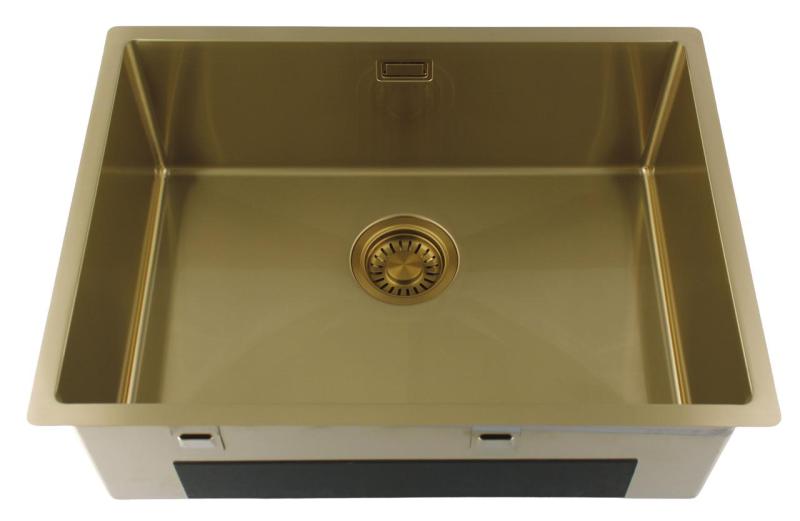 Pure.Sink Luxion Gouden spoelbak 55x40 cm onderbouw, vlakinbouw en opbouw PLX5540-60