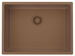 Pure.Sink Luxion Koperen spoelbak 55x40 cm onderbouw, vlakinbouw en opbouw PLX5540-62