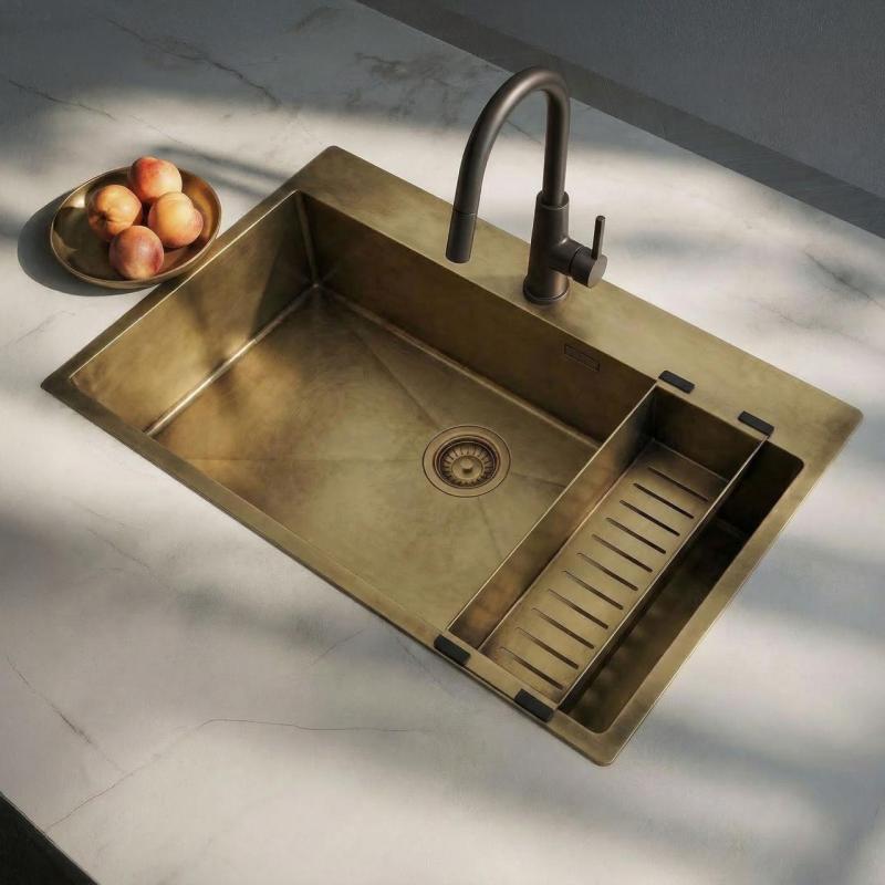 Pure.Sink Luxion Bronzen inzetbak voor spoelbak PLXCOL-64