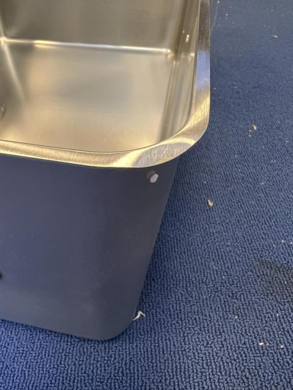 OUTLET Hoek gebogen! Franke Mythos MYX 210.55 rvs spoelbak 55x40cm vlakbouw 	1208971811