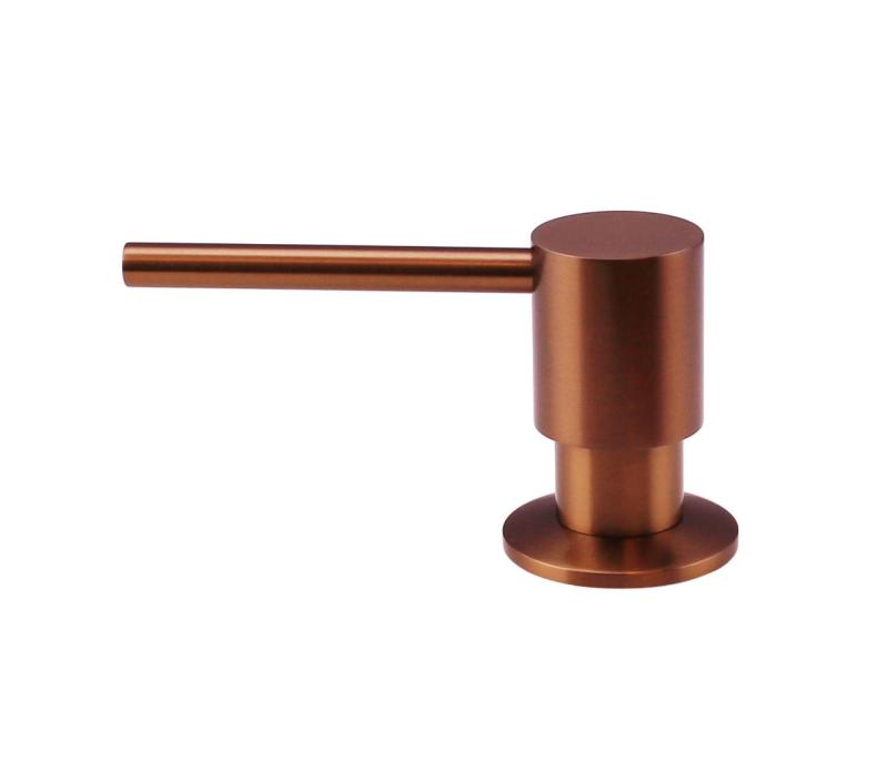 Pure.Sink Elite Steel Shine inbouw Zeepdispenser PVD koper van boven navulbaar PS9010-62