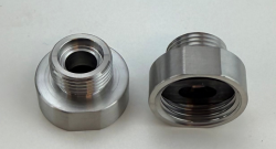 Pure.Sink Verloopnippel RVS van 3/8 buitenmaat (male) naar 1/2 binnenmaat (female) Set van 2 stuks PS3812-00