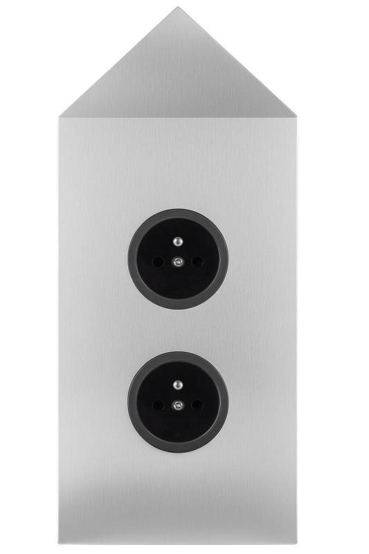 Indux Corner Еnergiezuil met 2 stopcontacten Penaarde Hoek RVS 1208972284