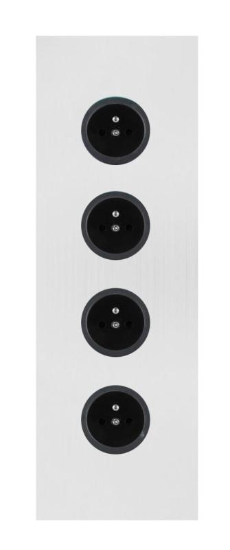 Indux Corner Еnergiezuil met 4 Stopcontacten Penaarde Wit 1208972306