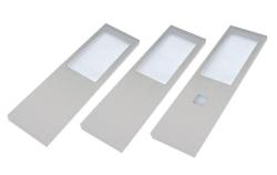 Indux Lino Keuken Opbouw LED Set 3 Spots 4W Met Geïntegreerde Touch-Dim-Schakelaar Aluminium 1208972395