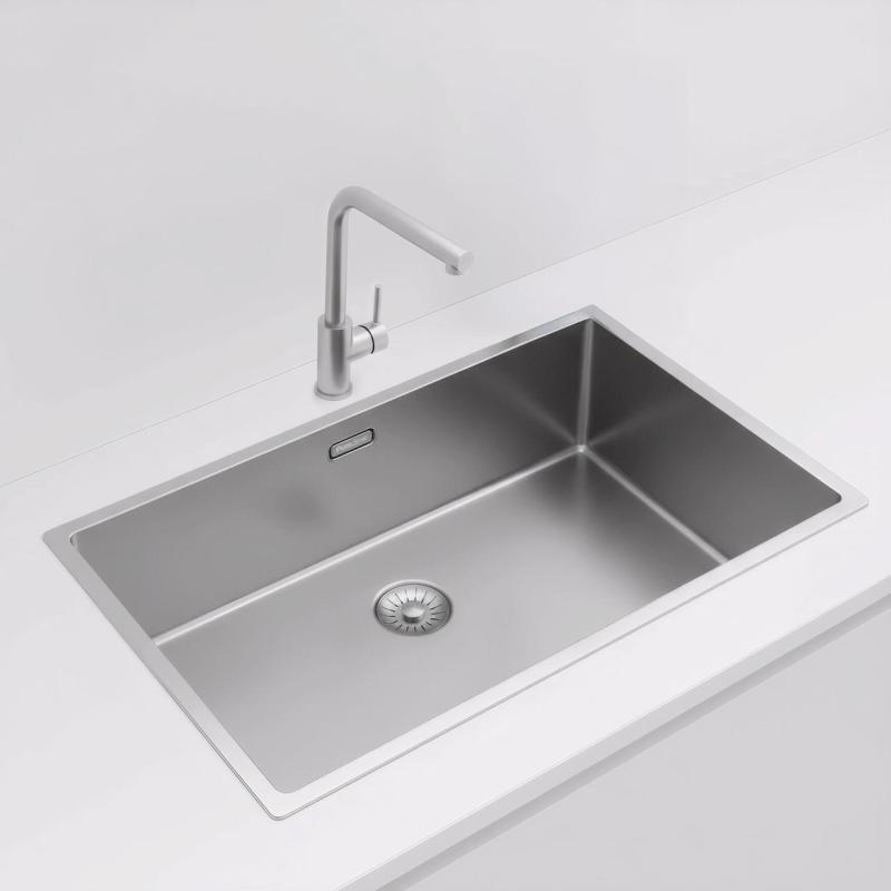 OUTLET Pure.Sink Exclusivo grote RVS spoelbak 70x40 cm 10mm radius onderbouw 1208972453