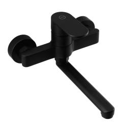 Aquanello Casa Eenhendel Keuken Muurkraan Zwart met uitloop 20 cm BL-1420-CS