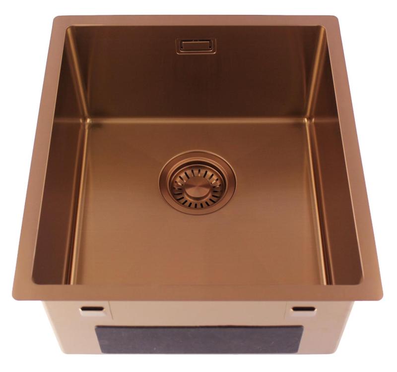 Pure.Sink Luxion Koperen spoelbak 36x40 cm onderbouw 1208972509