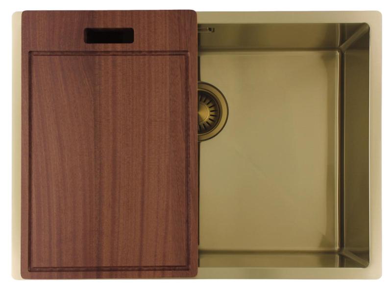 OUTLET Pure.Sink Luxion Gouden spoelbak 55x40 cm onderbouw PLX5540-60